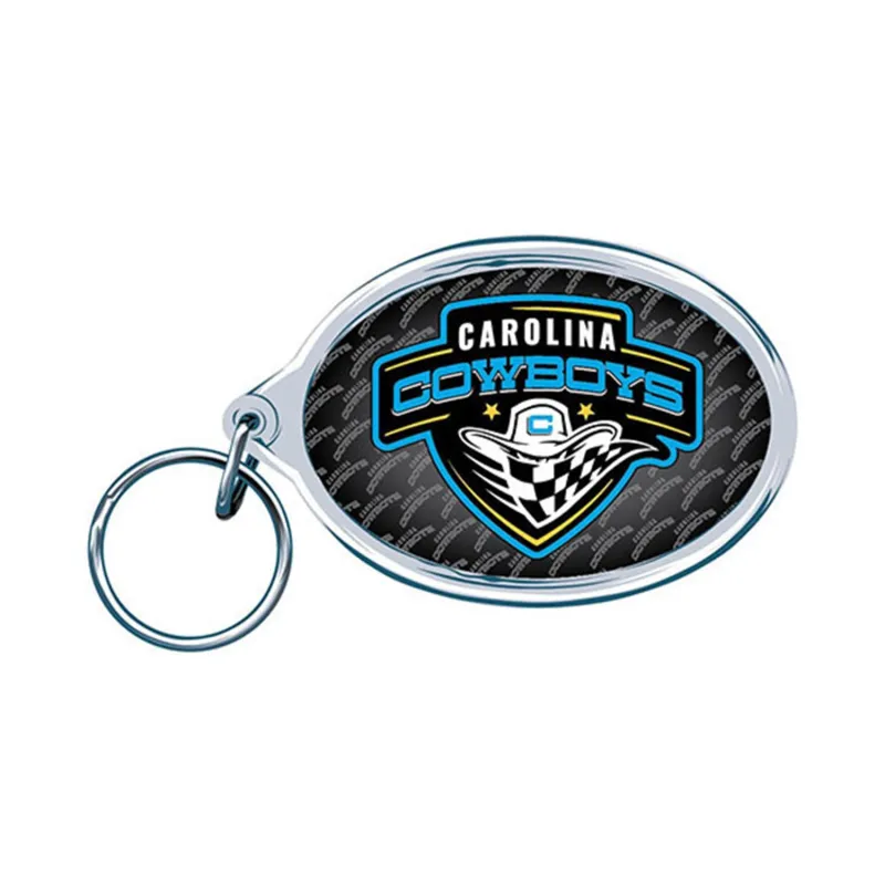 Carolina Cowboys Acrylic Key Ring sold by PBR