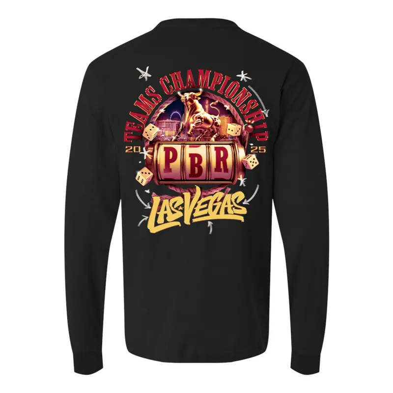 PBR 2025 Teams Championship Long Sleeve Shirt - Black made by PBR