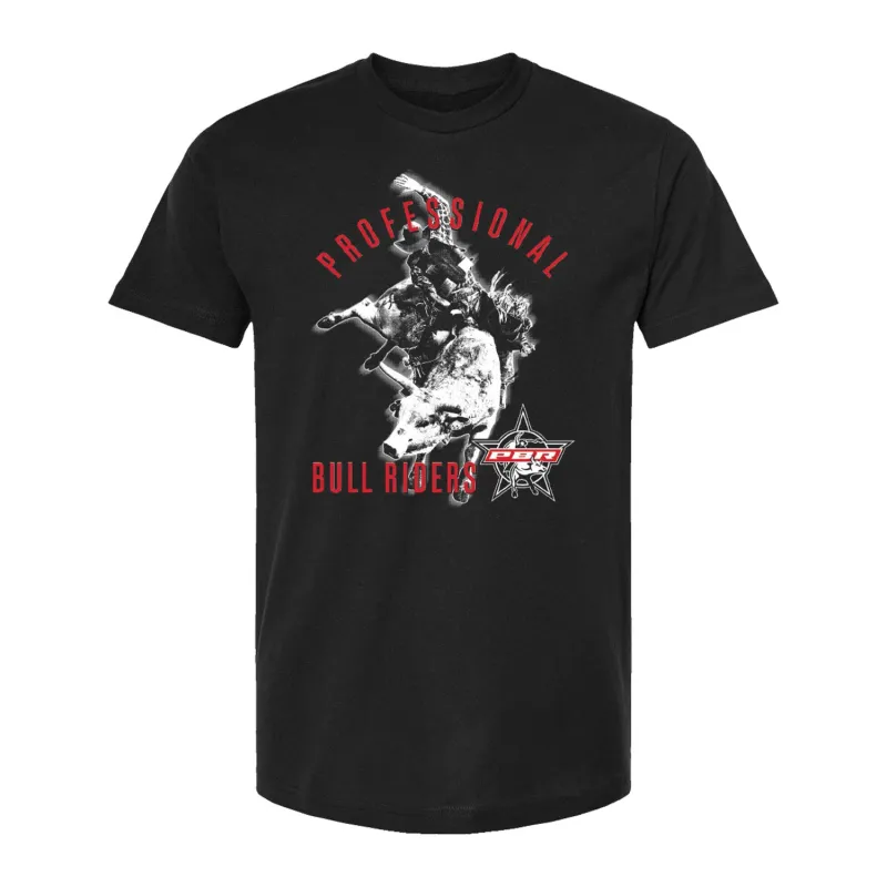 PBR Arched Silhouette Rider T-Shirt - Black sold by PBR