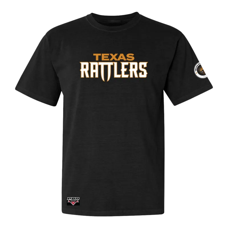 Texas Rattlers Icon T-Shirt - Black sold by PBR