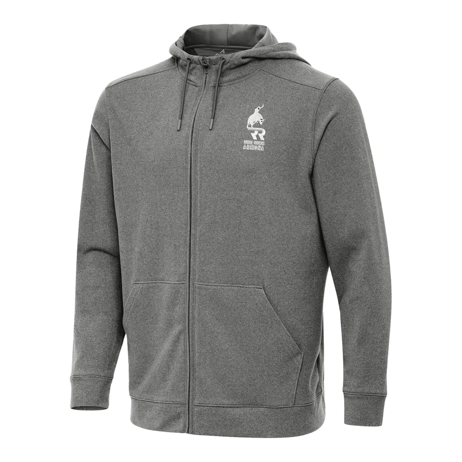 PBR x Antigua Arizona Ridge Riders Effortless Full Zip Hoodie - Silver sold by PBR