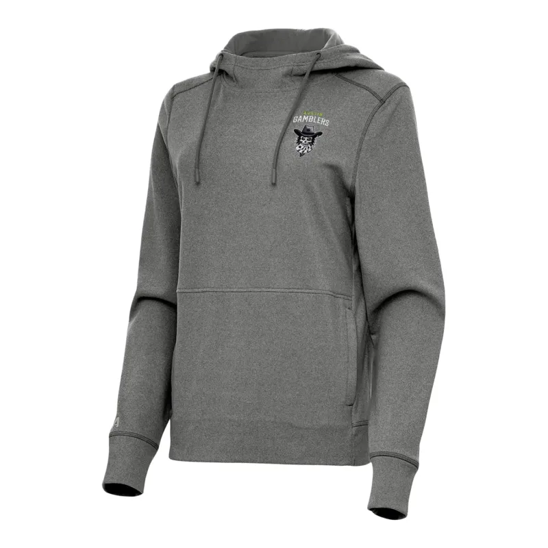 PBR x Antigua Ladies Austin Gamblers Justice Pullover Hoodie - Silver sold by PBR