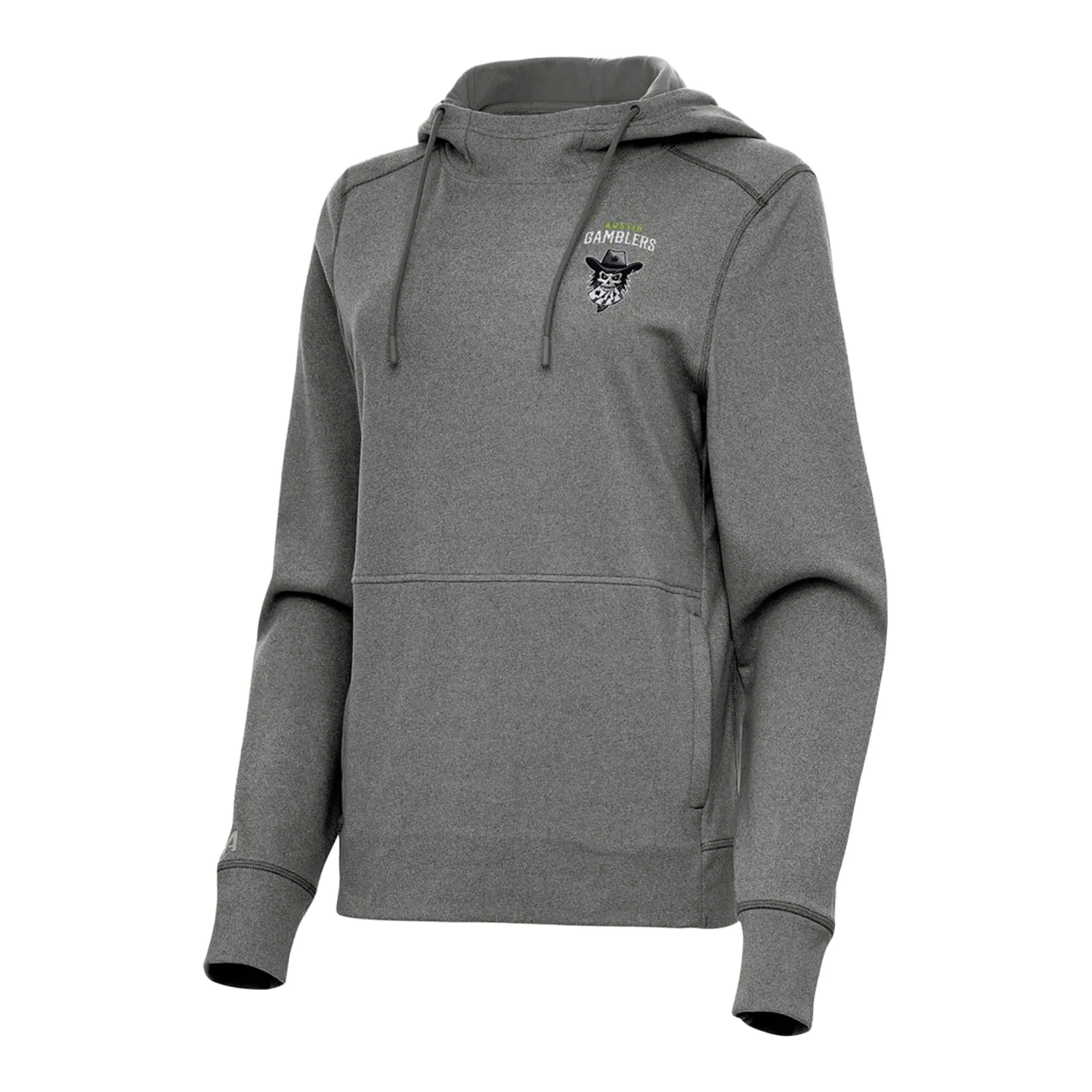 PBR x Antigua Ladies Austin Gamblers Justice Pullover Hoodie - Silver sold by PBR