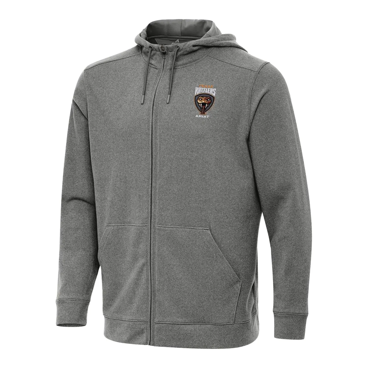 PBR x Antigua Texas Rattlers Effortless Full Zip Hoodie - Silver sold by PBR
