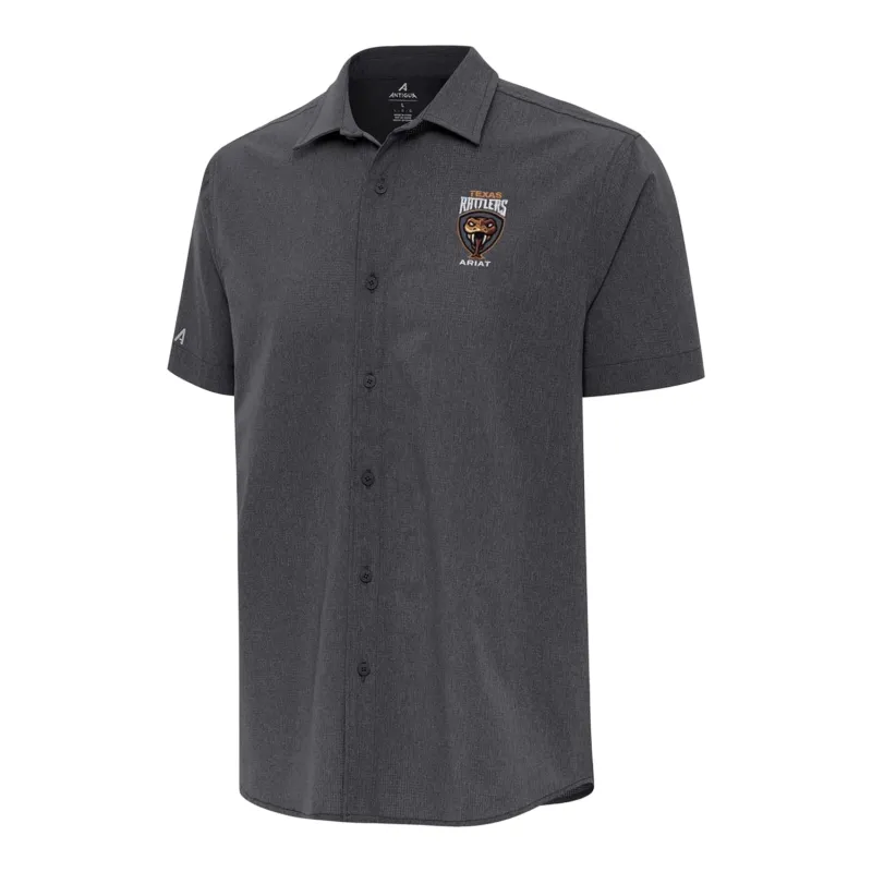 PBR x Antigua Texas Rattlers Activate Woven Shirt - Grey sold by PBR