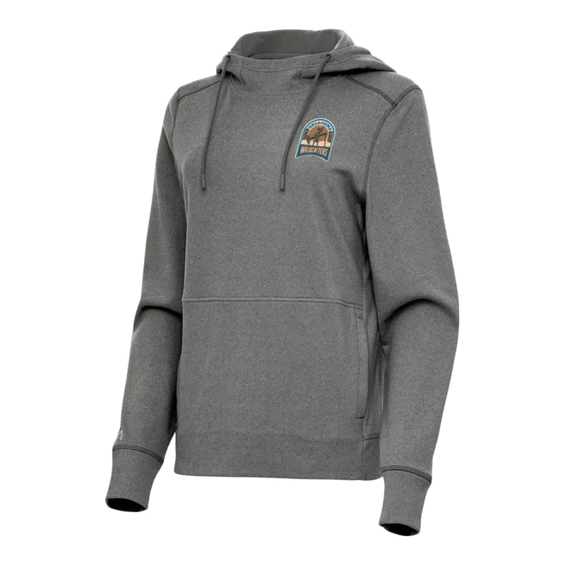 PBR x Antigua Ladies Oklahoma Wildcatters Justice Pullover Hoodie - Silver sold by PBR