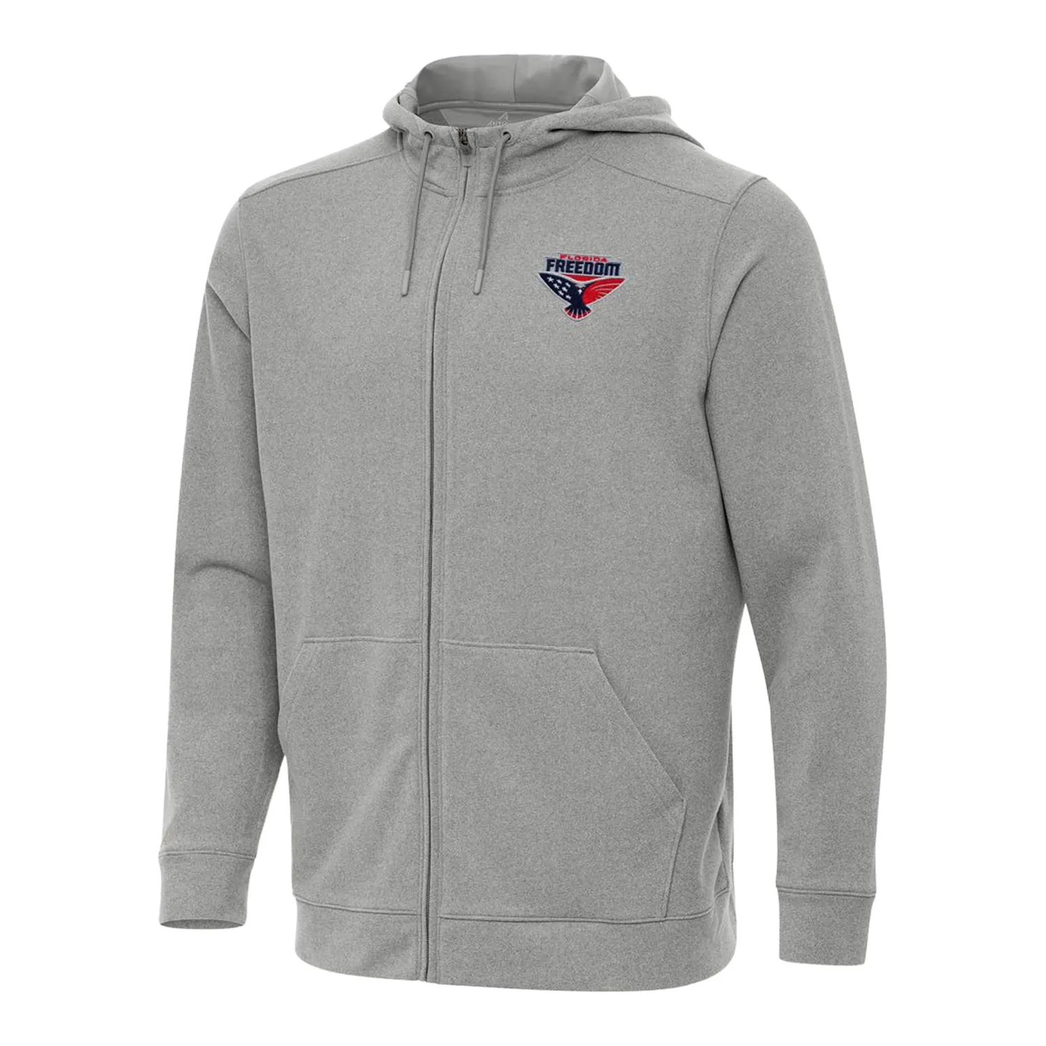 PBR x Antigua Florida Freedom Effortless Full Zip Hoodie - Silver sold by PBR