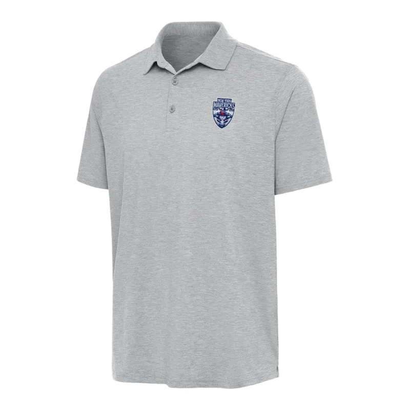 PBR x Antigua New York Mavericks Par 3 Polo - Grey made by Antigua