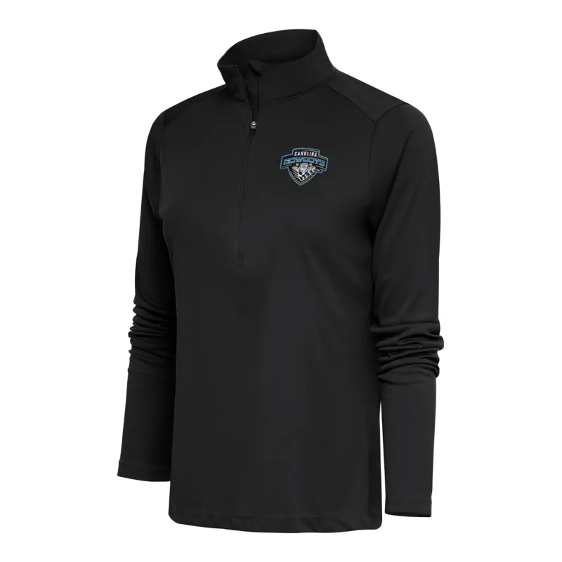 PBR x Antigua Ladies Carolina Cowboys Tribute 1/4 Zip Pullover - Black sold by PBR