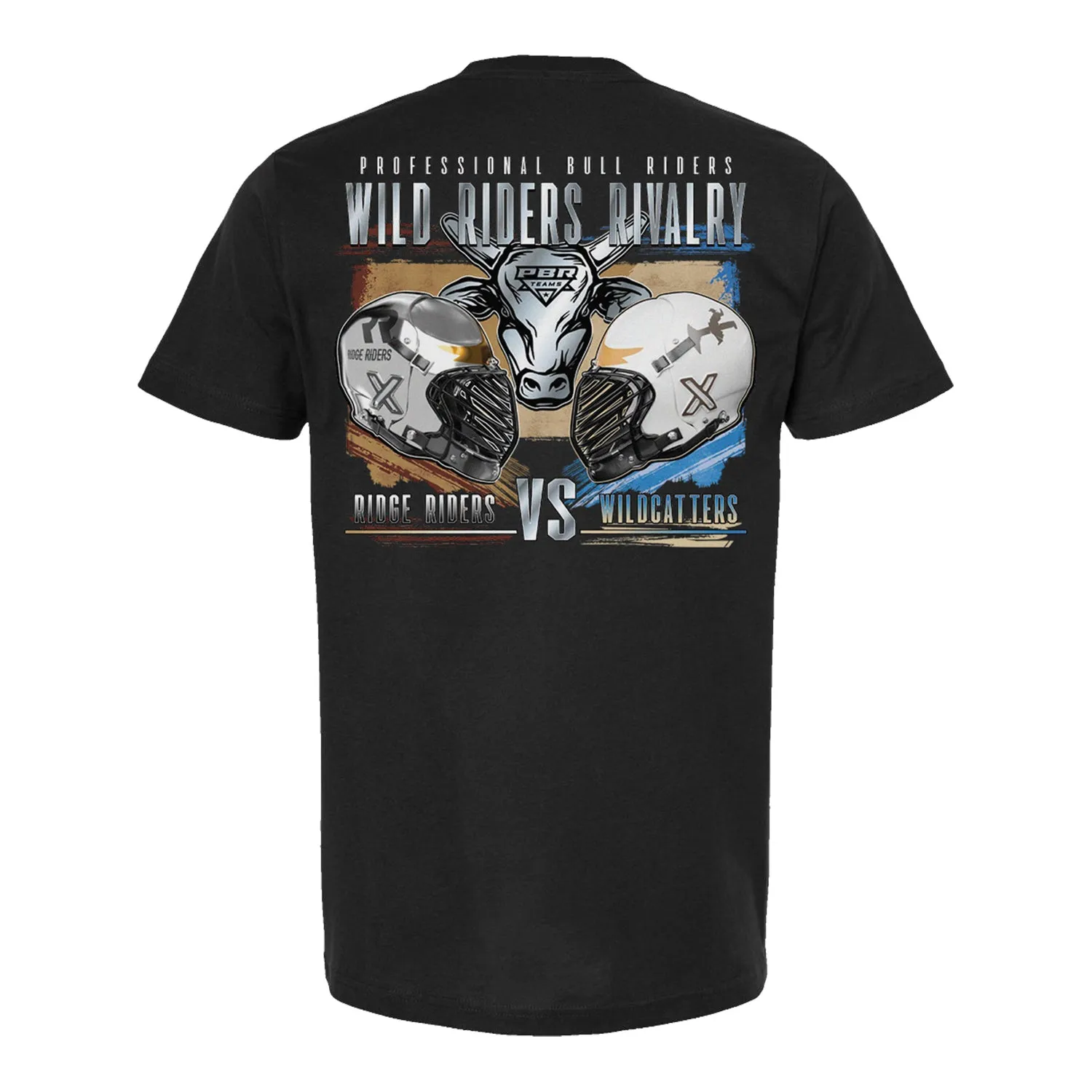 Wild Riders Rivalry T-Shirt - Ridge Riders vs. Wildcatters - Black sold by PBR