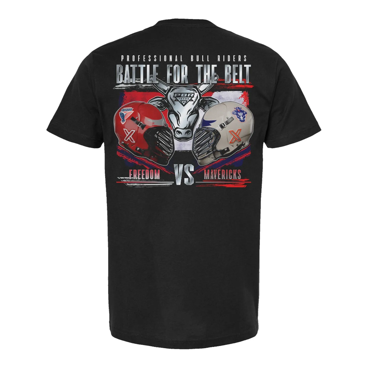 Battle For The Belt Rivalry T-Shirt - Freedom vs. Mavericks - Black sold by PBR