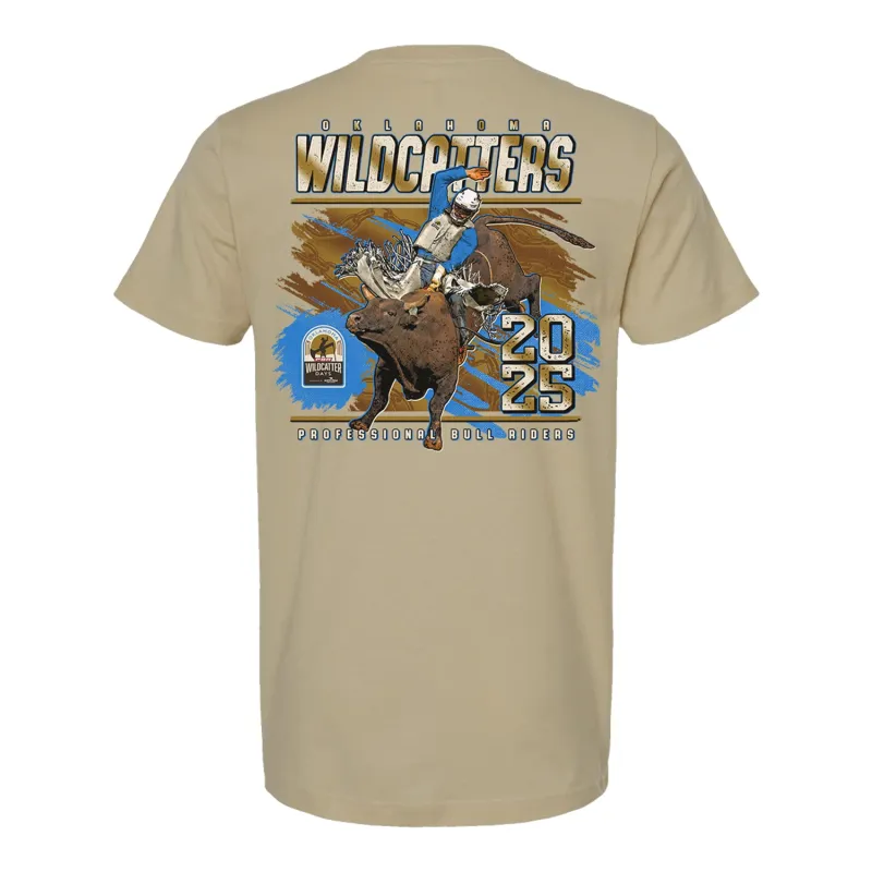 Oklahoma Wildcatters 2025 Event T-Shirt - Tan sold by PBR