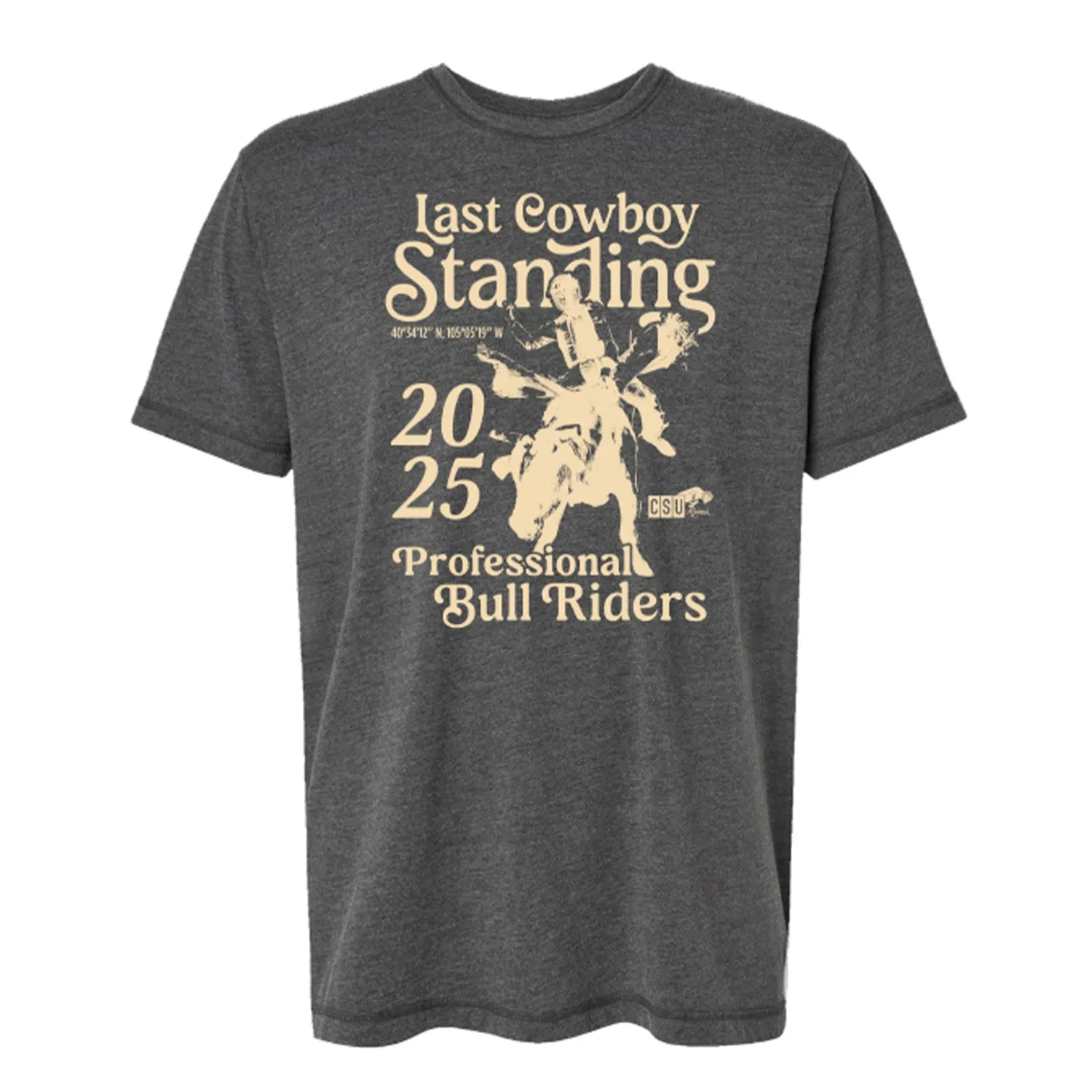 CSU Last Cowboy Standing Coordinates T-Shirt - Grey sold by PBR