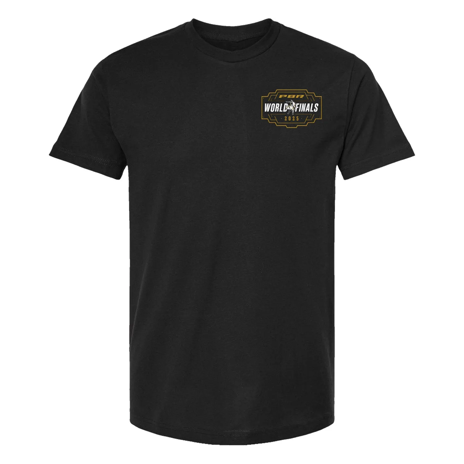 PBR World Finals 2025 Art Deco Bull Rider T-Shirt - Black sold by PBR product image thumbnail 2