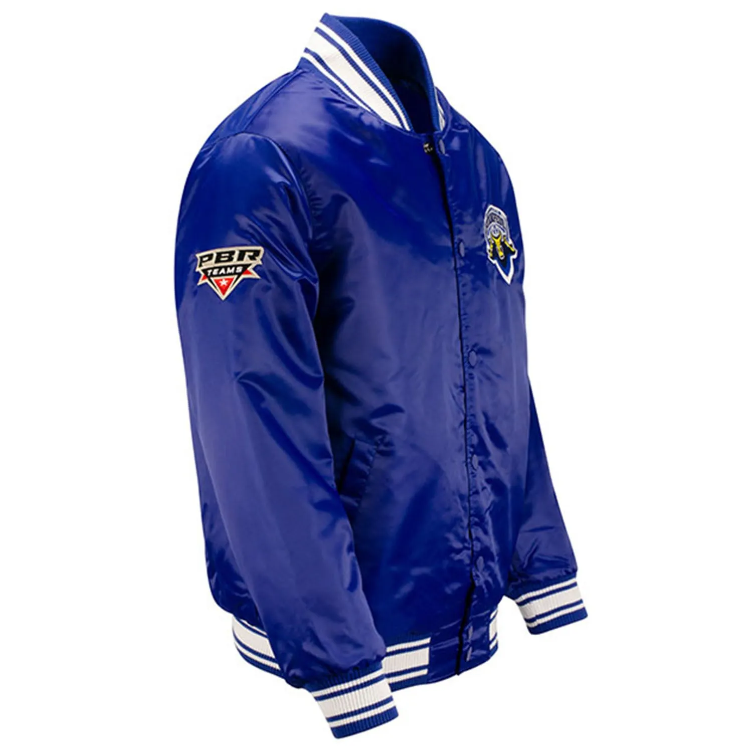 Nashville Stampede Satin Starter Jacket - Blue sold by PBR product image thumbnail 2