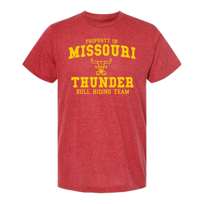 Missouri Thunder Collegiate T-Shirt - Red sold by PBR