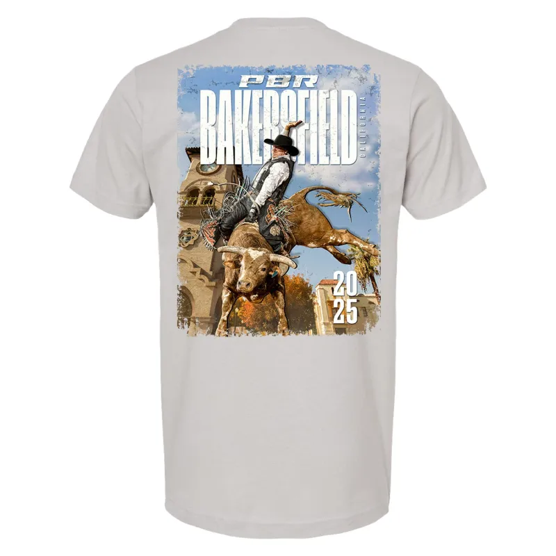 PBR Bakersfield 2025 Velocity City T-Shirt - Grey sold by PBR