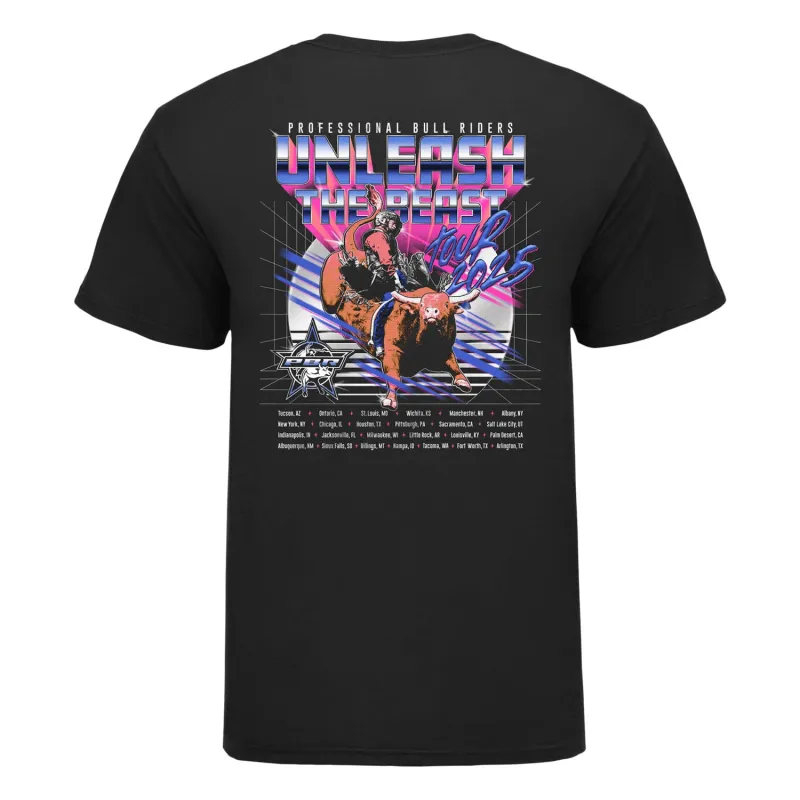 PBR Unleash The Beast 2025 Routing T-Shirt - Black sold by PBR