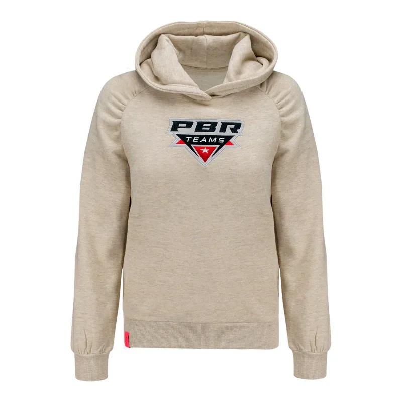 PBR Ladies French Terry Embroidered Teams Hooded Sweatshirt - White sold by PBR