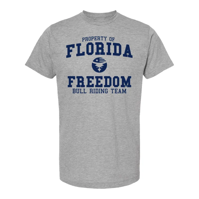 Florida Freedom Collegiate T-Shirt - Grey sold by PBR