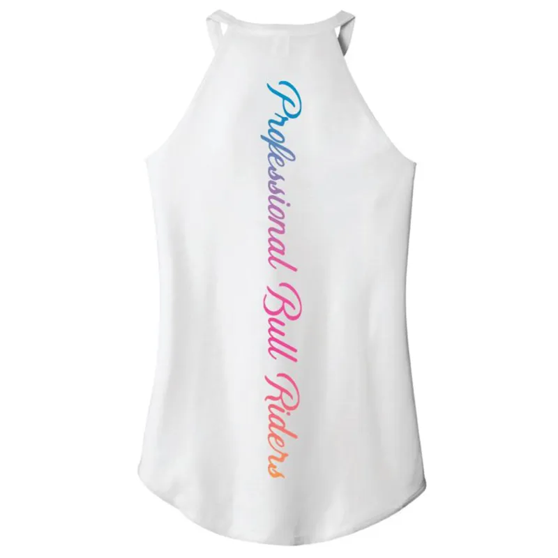 PBR Neon Ombre Rocker Tank - White sold by PBR