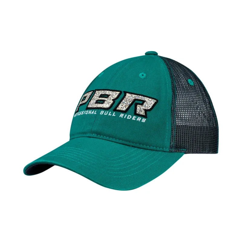 PBR Ladies Glitter Patch Hat - Blue made by PBR