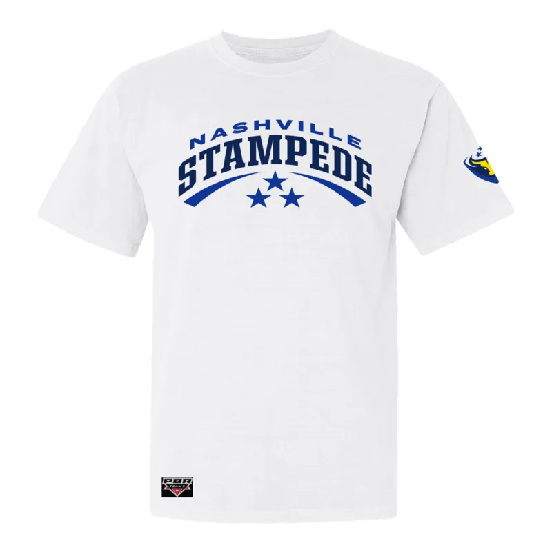 Nashville Stampede Icon T-Shirt - White sold by PBR
