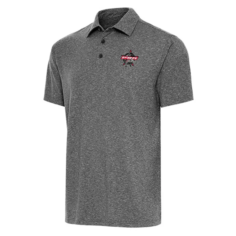 PBR Patch Polo Shirt - Grey made by PBR