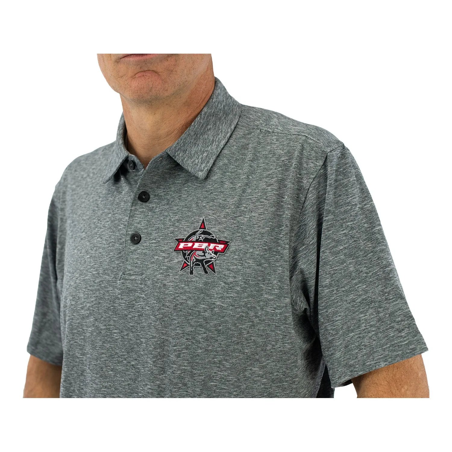 PBR Patch Polo Shirt - Grey sold by PBR product image thumbnail 3