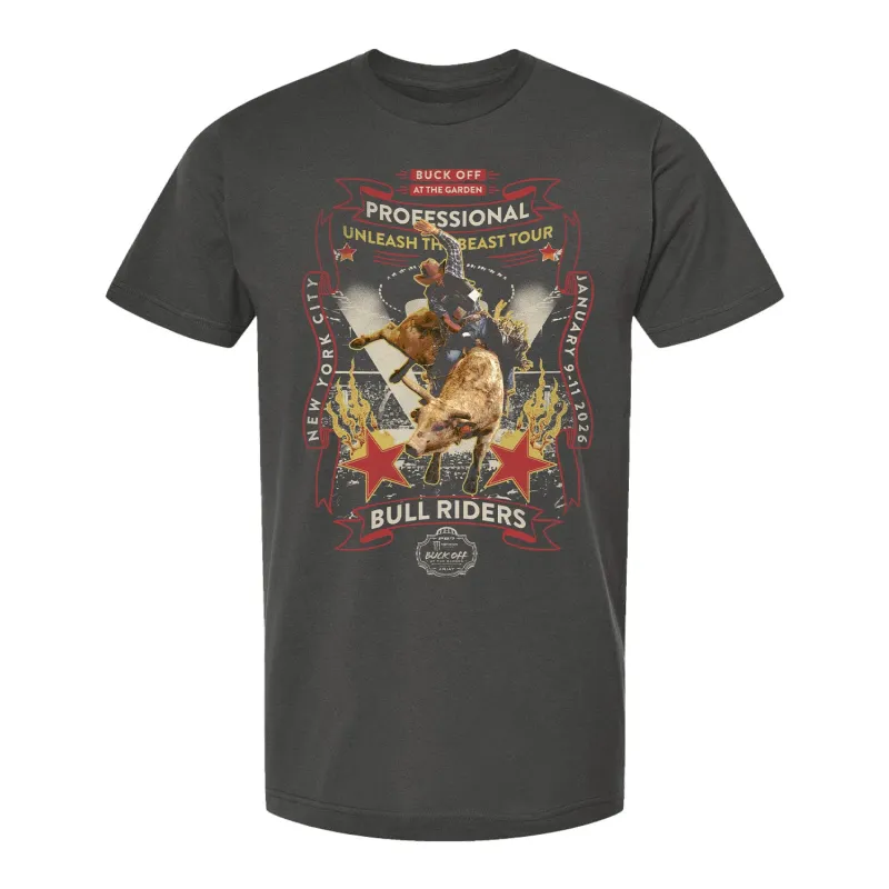 PBR Buck Off at the Garden 2026 T-Shirt - Charcoal sold by PBR