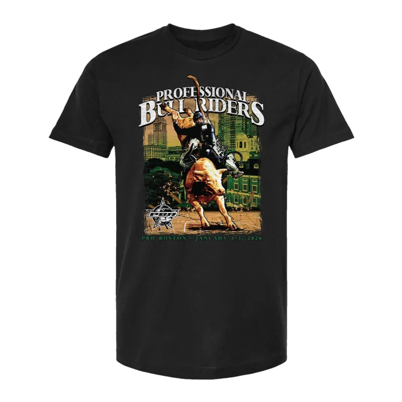 PBR Boston Groundbreaking Floor T-Shirt - Black sold by PBR