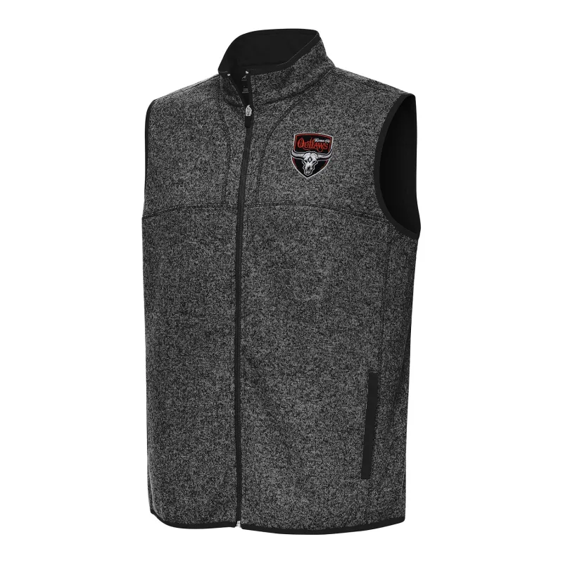 PBR x Antigua Kansas City Outlaws Fortune Vest - Black Heather sold by PBR