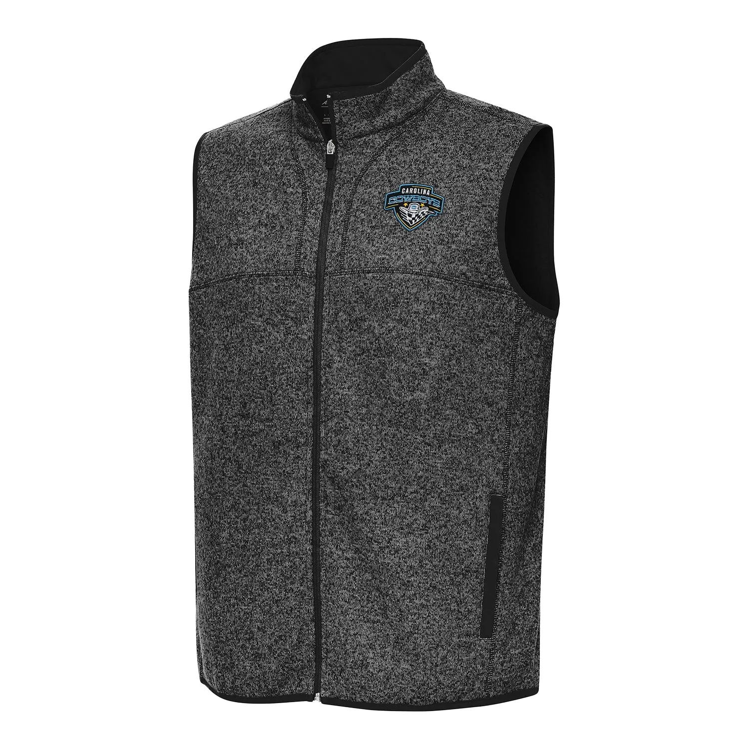 PBR x Antigua Carolina Cowboys Fortune Vest - Black Heather sold by PBR