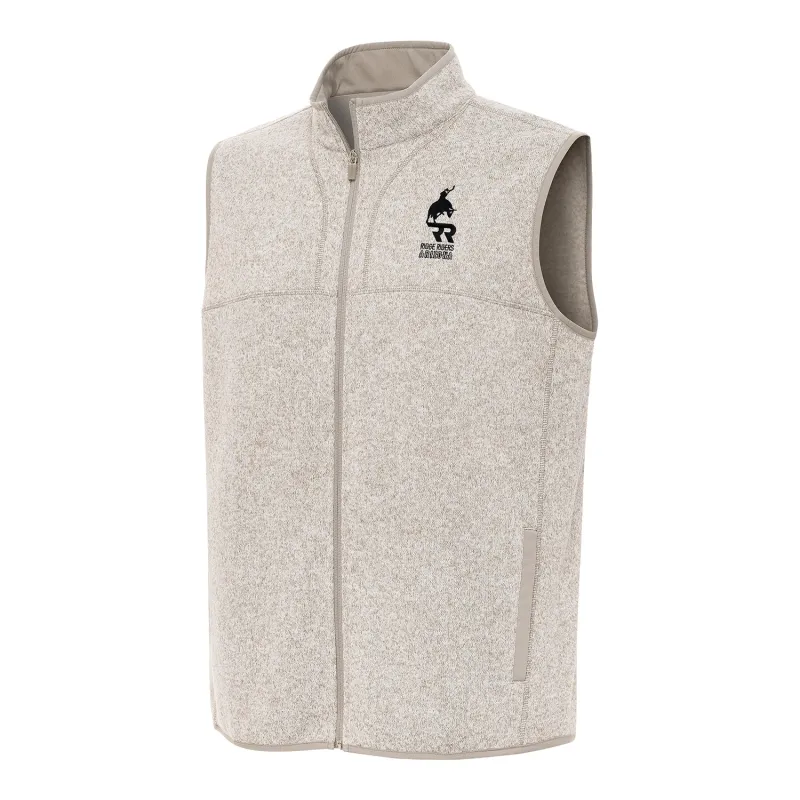 PBR x Antigua Arizona Ridge Riders Fortune Vest - Oatmeal Heather sold by PBR