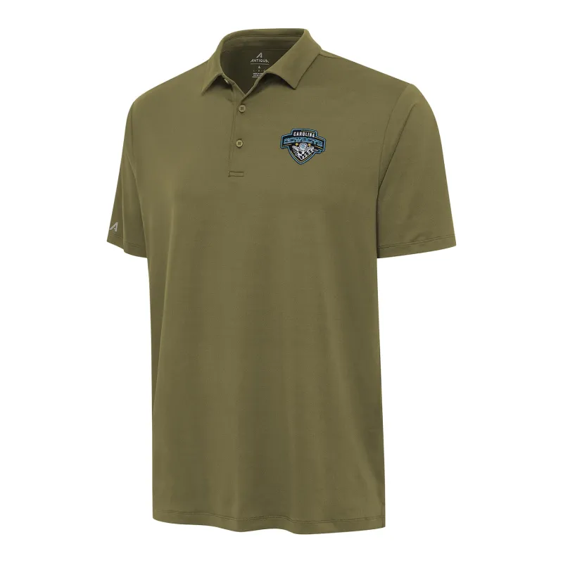 PBR x Antigua Carolina Cowboys Reprocess Polo - Burnt Olive made by Antigua