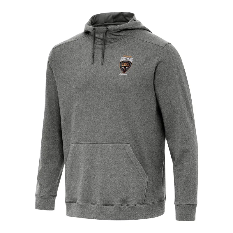 PBR x Antigua Texas Rattlers Cloud Pullover Hoodie - Light Heather Black sold by PBR