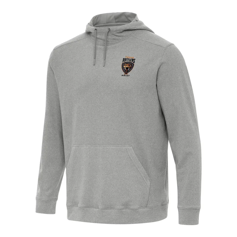 PBR x Antigua Texas Rattlers Cloud Pullover Hoodie - Grey Heather sold by PBR
