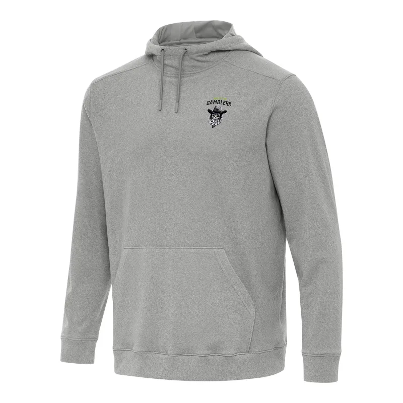 PBR x Antigua Austin Gamblers Cloud Pullover Hoodie - Grey Heather sold by PBR