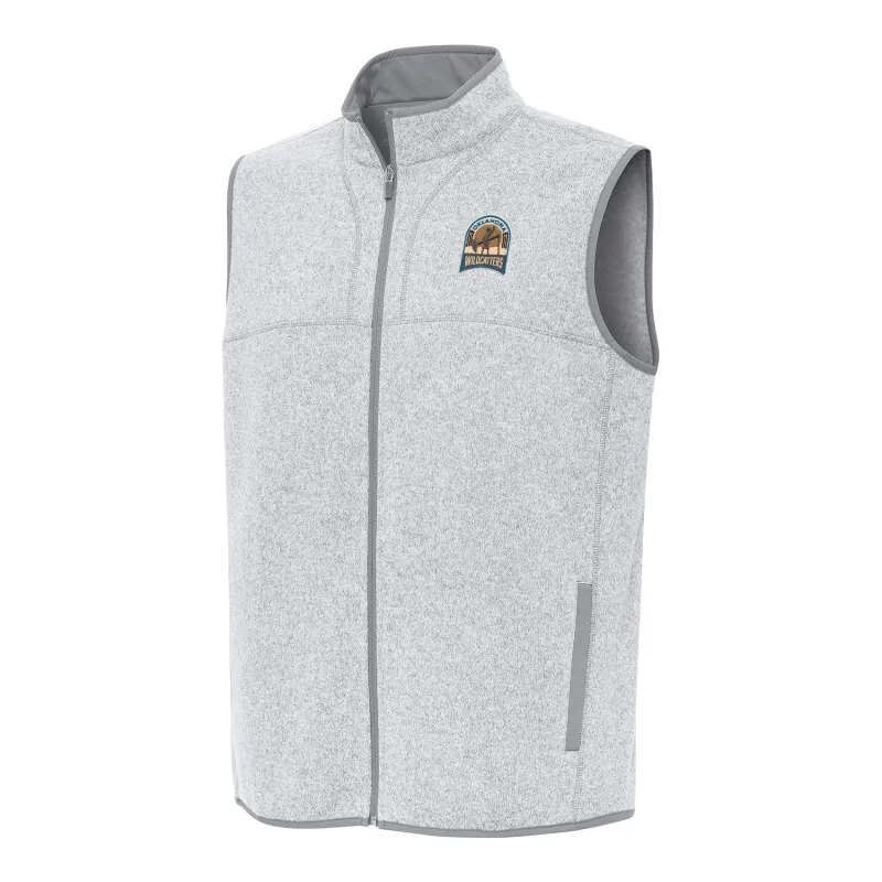 PBR x Antigua Oklahoma Wildcatters Fortune Vest - Light Grey Heather sold by PBR