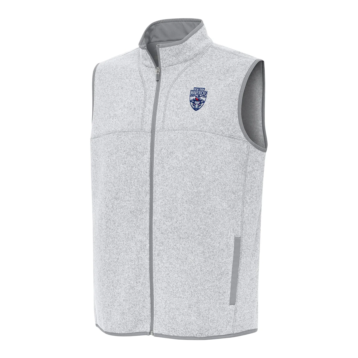 PBR x Antigua New York Mavericks Fortune Vest - Light Grey Heather sold by PBR