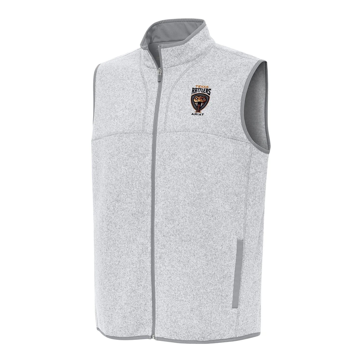 PBR x Antigua Texas Rattlers Fortune Vest - Light Grey Heather sold by PBR