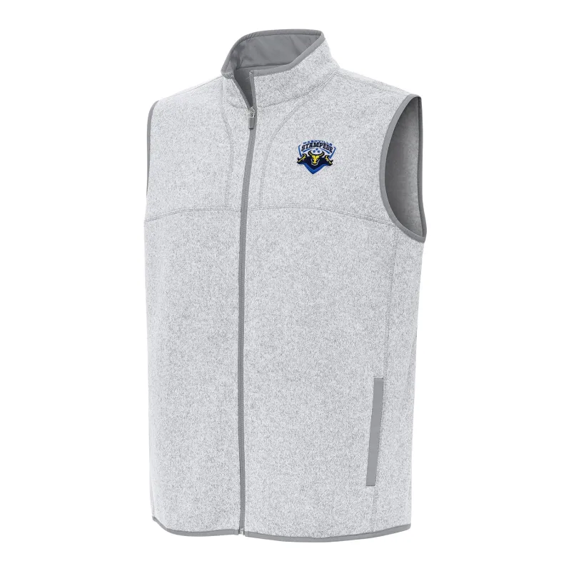 PBR x Antigua Nashville Stampede Fortune Vest - Light Grey Heather sold by PBR