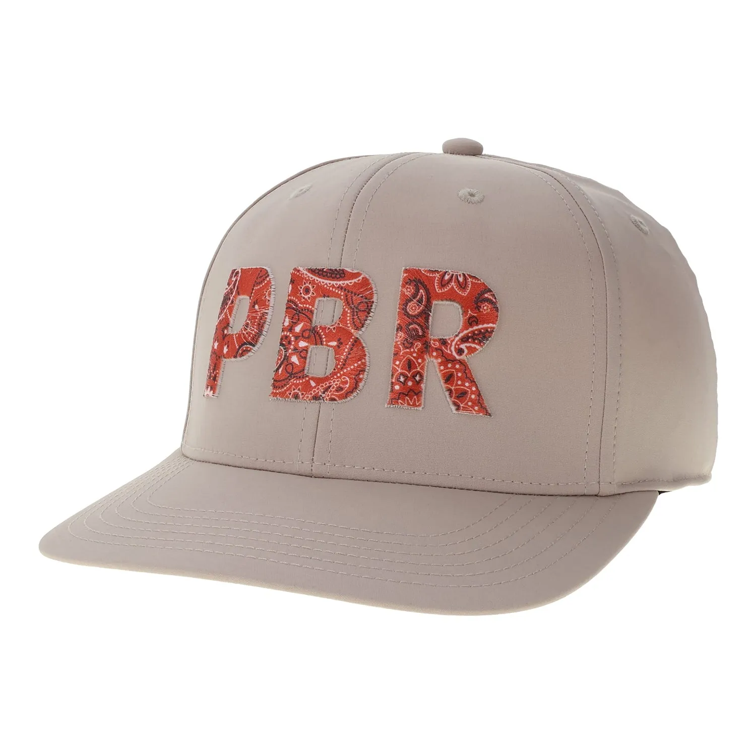 PBR Ladies Red Floral Patch Hat - Khaki sold by PBR