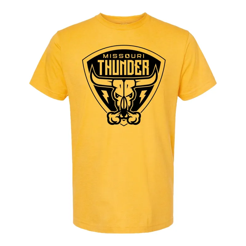Missouri Thunder Logo T-Shirt - Yellow sold by PBR