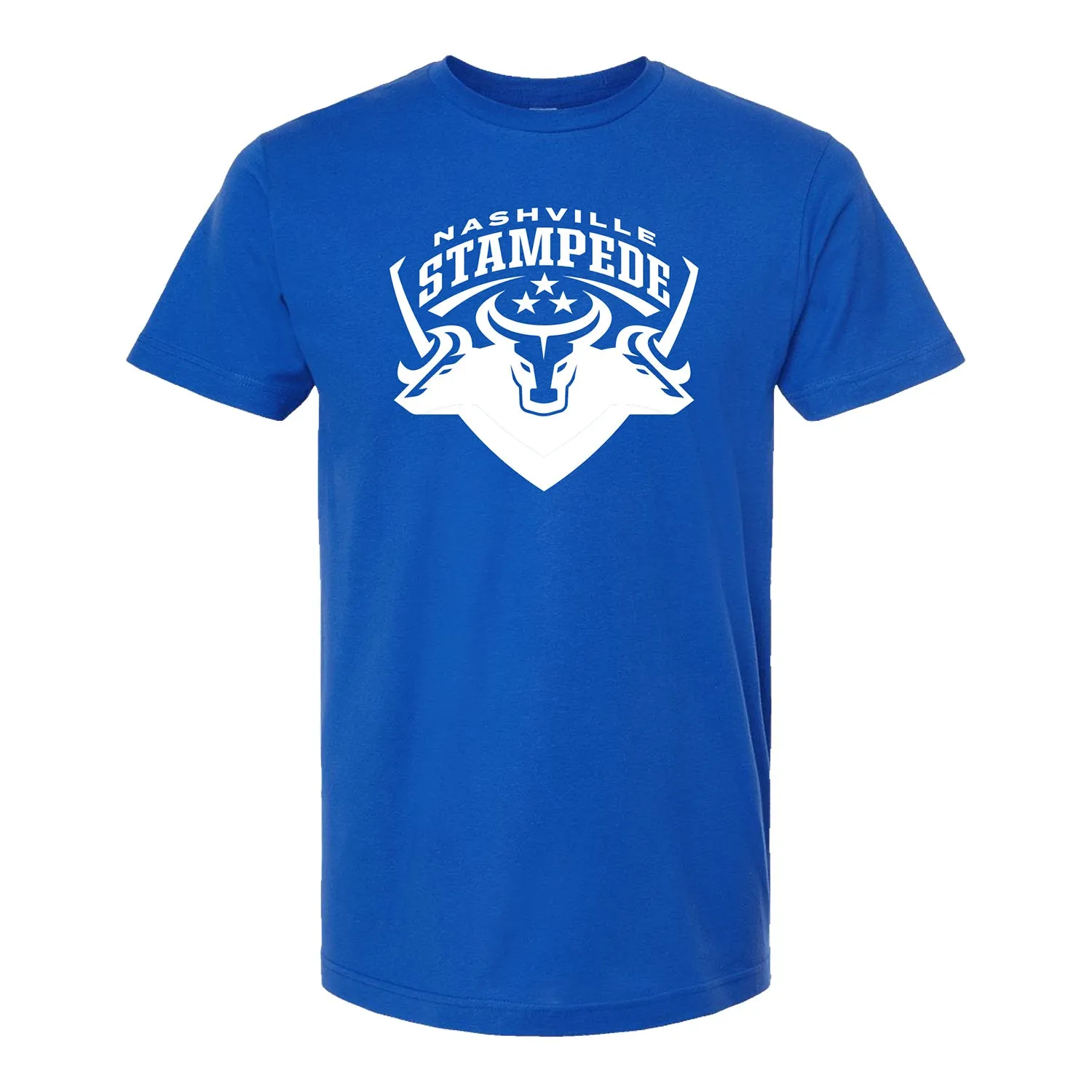 Nashville Stampede Logo T-Shirt - Royal with White Logo sold by PBR