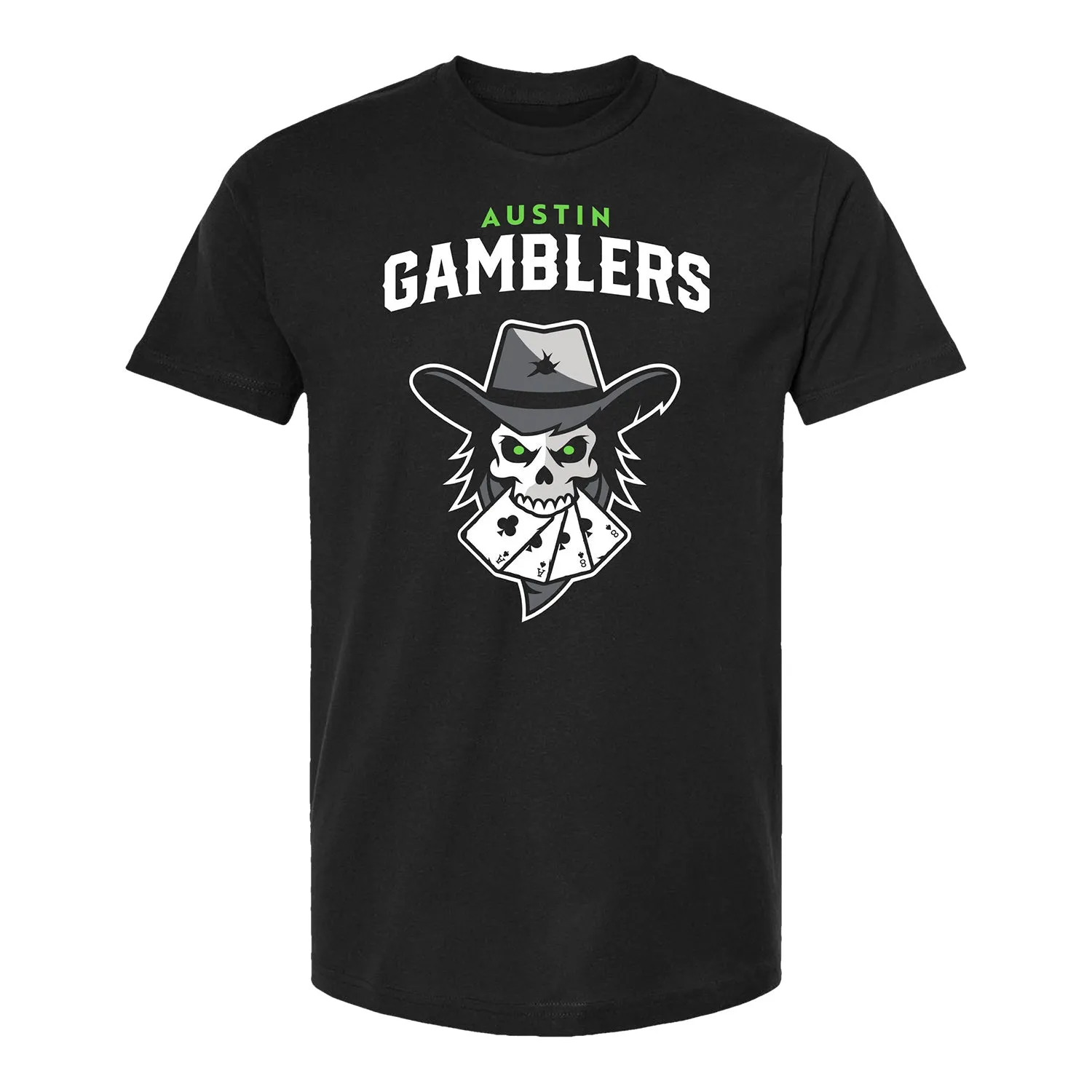 Austin Gamblers Logo T-Shirt - Black sold by PBR