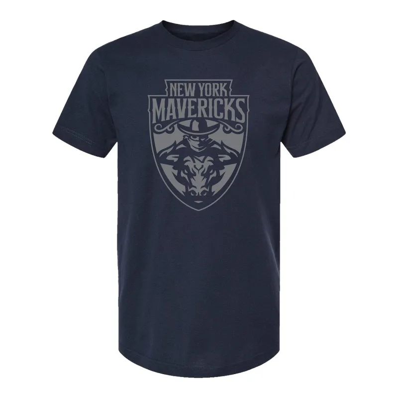 New York Mavericks Logo T-Shirt - Navy sold by PBR