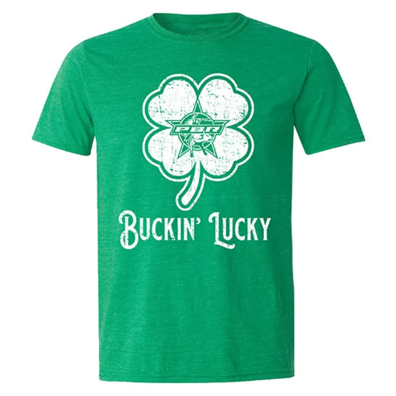 PBR St. Patrick's Day "Buckin' Lucky" T-Shirt made by PBR