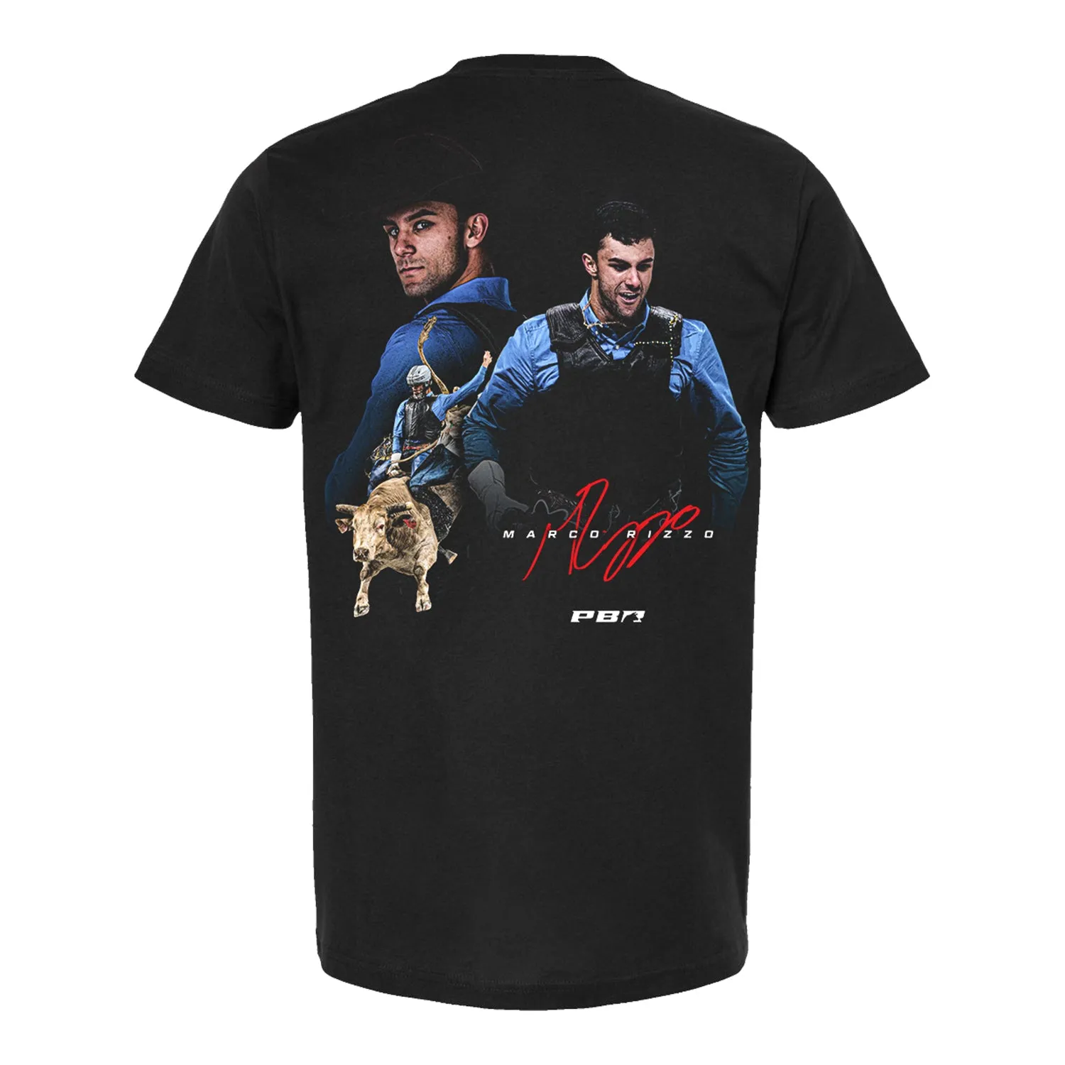 Marco Rizzo Signature Portrait Rider T-Shirt - Black sold by PBR