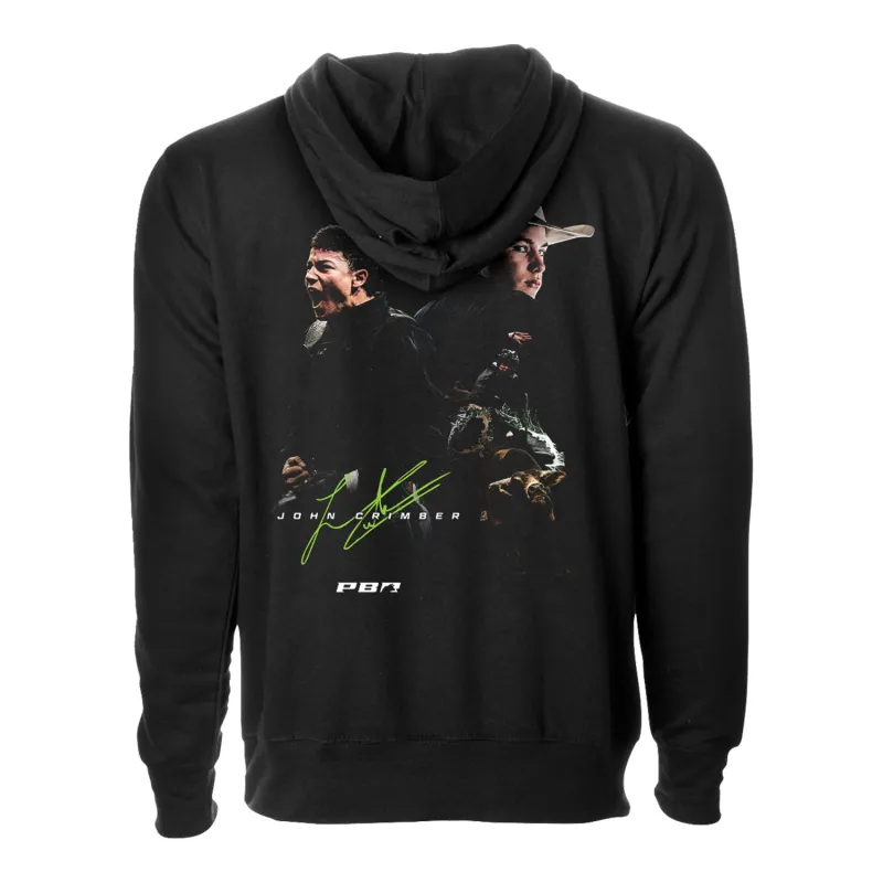 John Crimber Signature Portrait Rider Hoodie - Black made by PBR